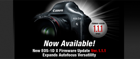 Canon EOS-1D X Firmware 1.1.1 Now Available