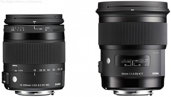 Sigma-18-200mm-F3.5-6.3-DC-Macro-OS-HSM-Contemporary-Lens-and-50mm-F1.4-DG-HSM-Art-Lens