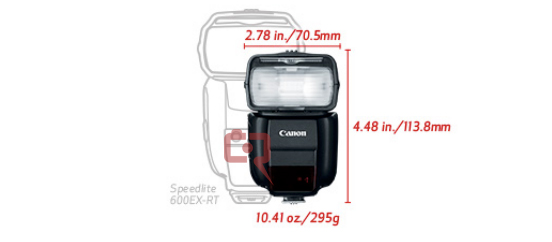 speedlite430exiiirtsize - Canon Speedlite 430EX III-RT Coming Shortly