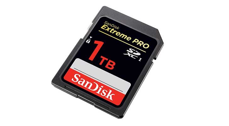 SanDisk Launches World’s First 1TB SD Card