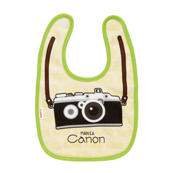 Canon Baby bib Green tcm14 1551719 - Canon UK Launches New Merchandise Collection