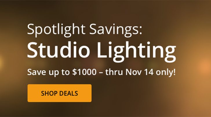 Spotlight Savings: Studio Lighting Deals at B&H Photo
