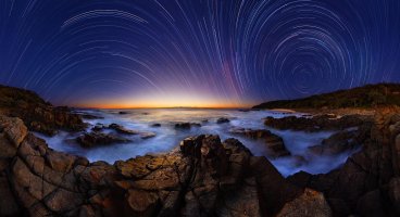 Coolum Dawn in Time Panorama - S.jpg