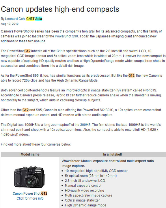 G12screen1 - Canon PowerShot G12 Leaked By CNET