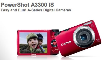 A3300IS - Canon Launches the A3300 IS, A2200, A1200, A800