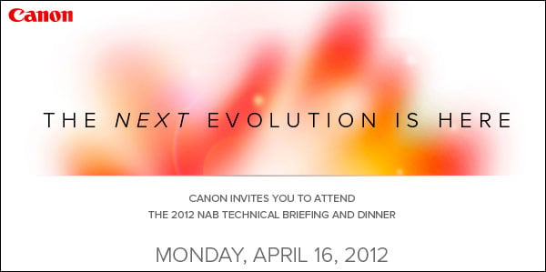 april16 - Canon Invite April 16, 2012 at NAB