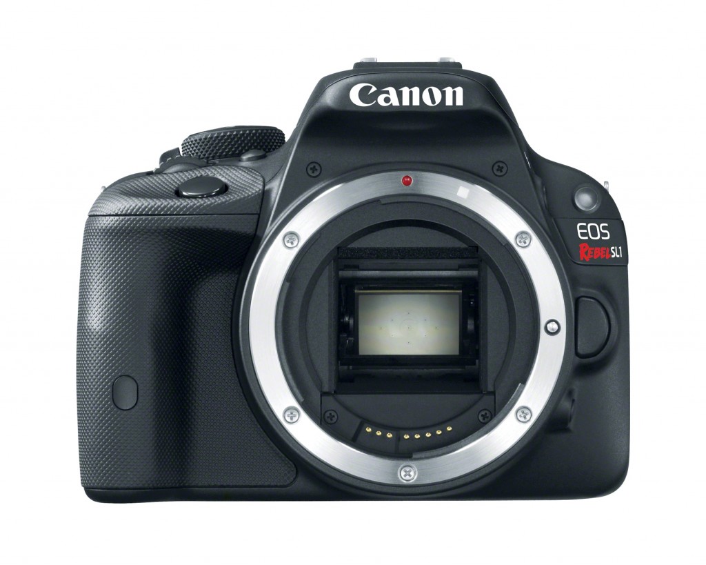 Canon SL1 BODY FRONT 1024x819 - Deal: Canon EOS Rebel SL1 w/18-55 IS STM $323