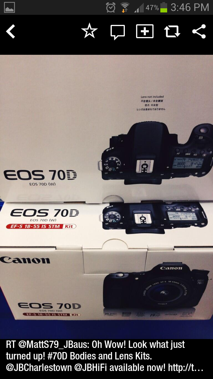 The Canon EOS 70D is Hitting Stores