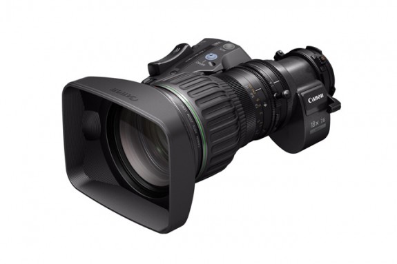 20140402 thumbL HJ18ex76B 3q 575x383 - Canon U.S.A. Introduces The HJ18ex7.6B Portable HD Eng Lens, Delivering Outstanding Optical Performance And Operability, And Affordability For HDTV News Gathering