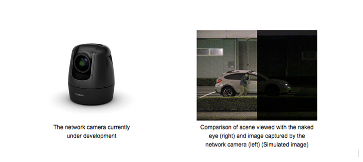 security camera - Canon Developing High-Sensitivity Network Camera