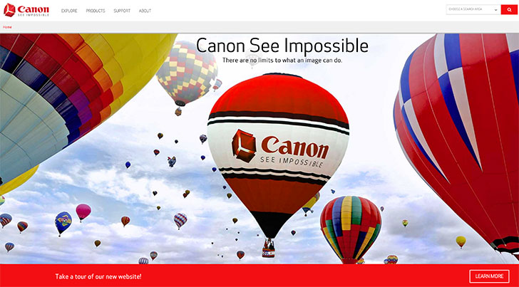 canonusawebsite - Canon USA Launches New Web Site