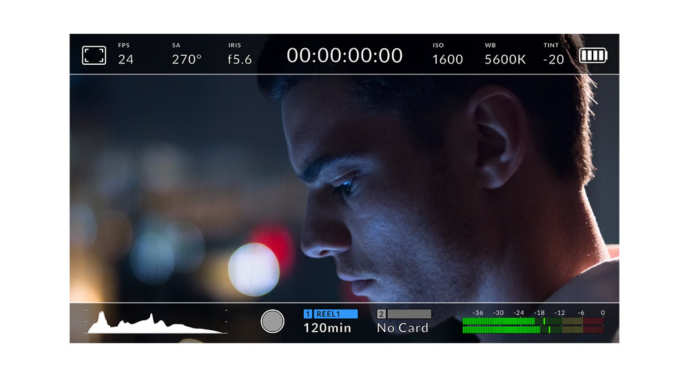1 heads up display guides - Blackmagic Design Announces Major New Operating System and User Interface for URSA Mini