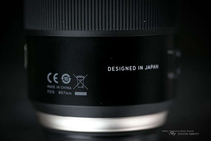 Made in China 728x485 - Review - Tamron 85mm f/1.8 Di VC USD