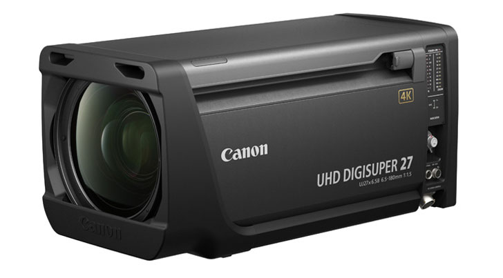 UHD DIGISUPER27 - Canon Launches First 4K UHD Broadcast Studio Zoom Lens
