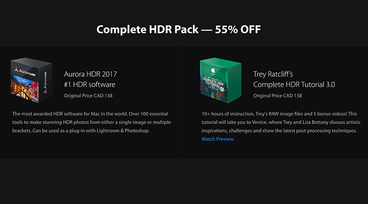 aurorahdrdeal - Aurora HDR 2017 Celebrates 1,500,000 Downloads, Offers 55% Off Complete HDR Pack