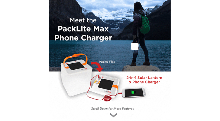 Kickstarter: LuminAID Solar Inflatable Lantern and Phone Charger (2-in-1)