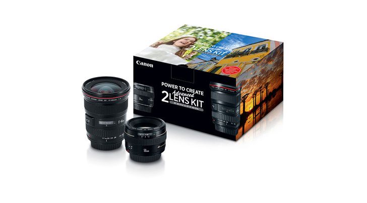 canontwolenskit 728x403 - Canon Advanced Two Lens Kit with 50mm f/1.4 and 17-40mm f/4L Lenses $849 (Reg $1199)