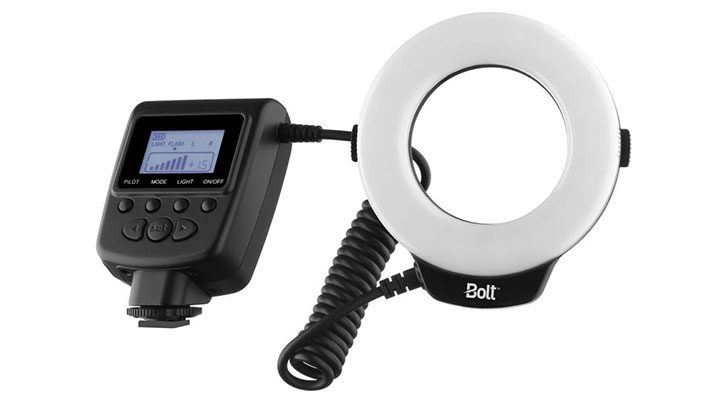 boltringlight 728x403 - Deal: Bolt VM-160 LED Macro Ring Light $49 (Reg $109)