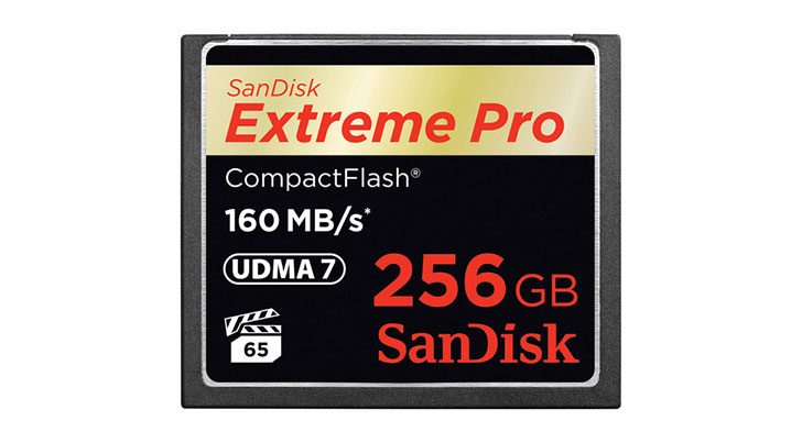 sandiskcf256 728x403 - Deal: SanDisk 256GB Extreme Pro CompactFlash $259 (Reg $299)
