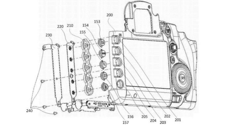 patentilluminatedbuttons 728x428 - Patent: The Next Prosumer DSLR to Get Illuminated Buttons?