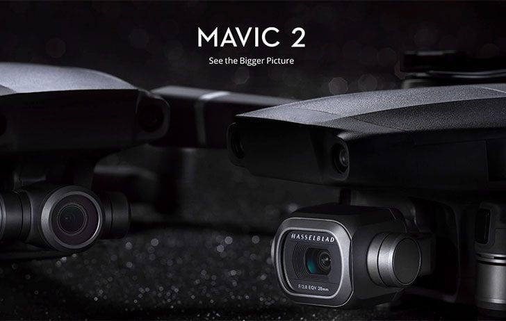mavic2 728x462 - Industry News: DJI Introduces Mavic 2 Pro And Mavic 2 Zoom: A New Era For Camera Drones