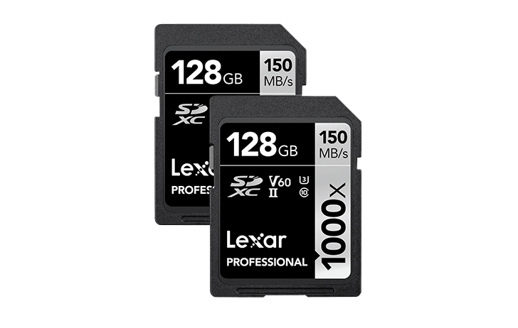 lexartwinpack1000x 728x462 - Deal: 2 Pack of Lexar 128GB Professional 1000x UHS-II U3 SDXC Memory Cards $47