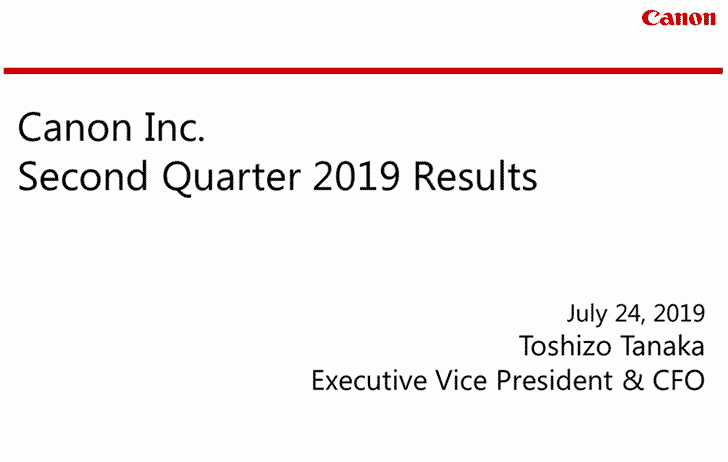 canonq22019 728x462 - Canon Q2 2019 financial results released