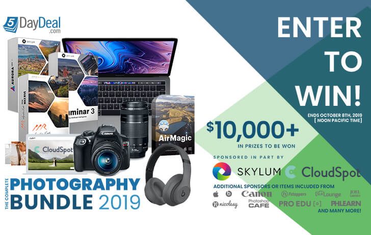 5daydealgiveaway 728x462 - Enter to win! The Complete $10,000+ Photography Giveaway 2019