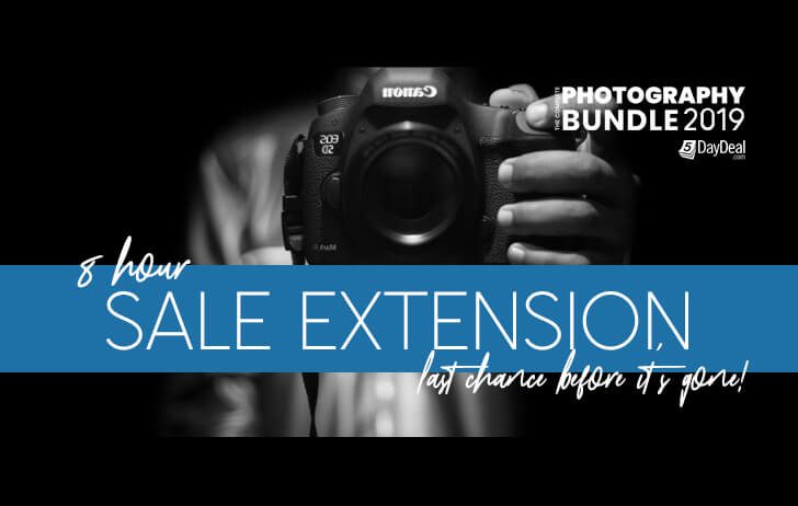 5daydealextension 728x462 - Ended: The Complete Photography Bundle 2019 event has been extended 8 more hours