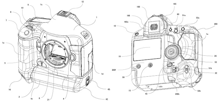 jpa 501191433 i 000003 - Canon Patent: Potential cooling for a 1 series camera