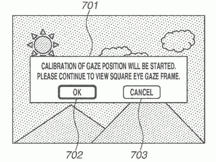 gaze calibration 728x548 - Patent: Canon shows off some information about the eye-controlled AF point selection