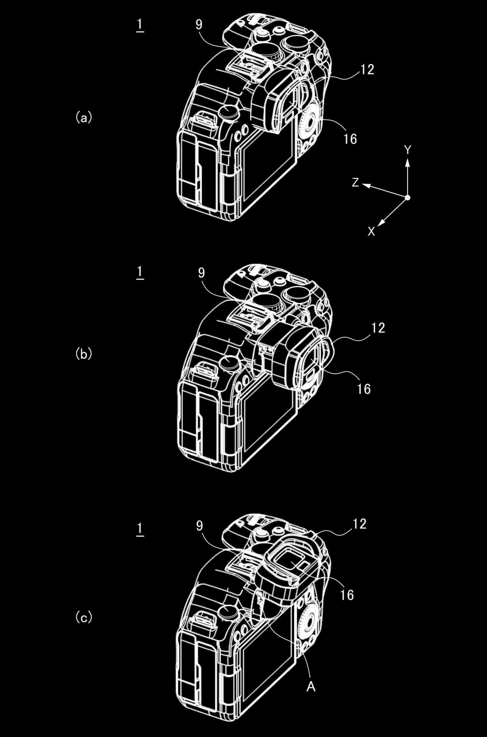 patentevftilt02 scaled - Canon patents a built-in tilting viewfinder