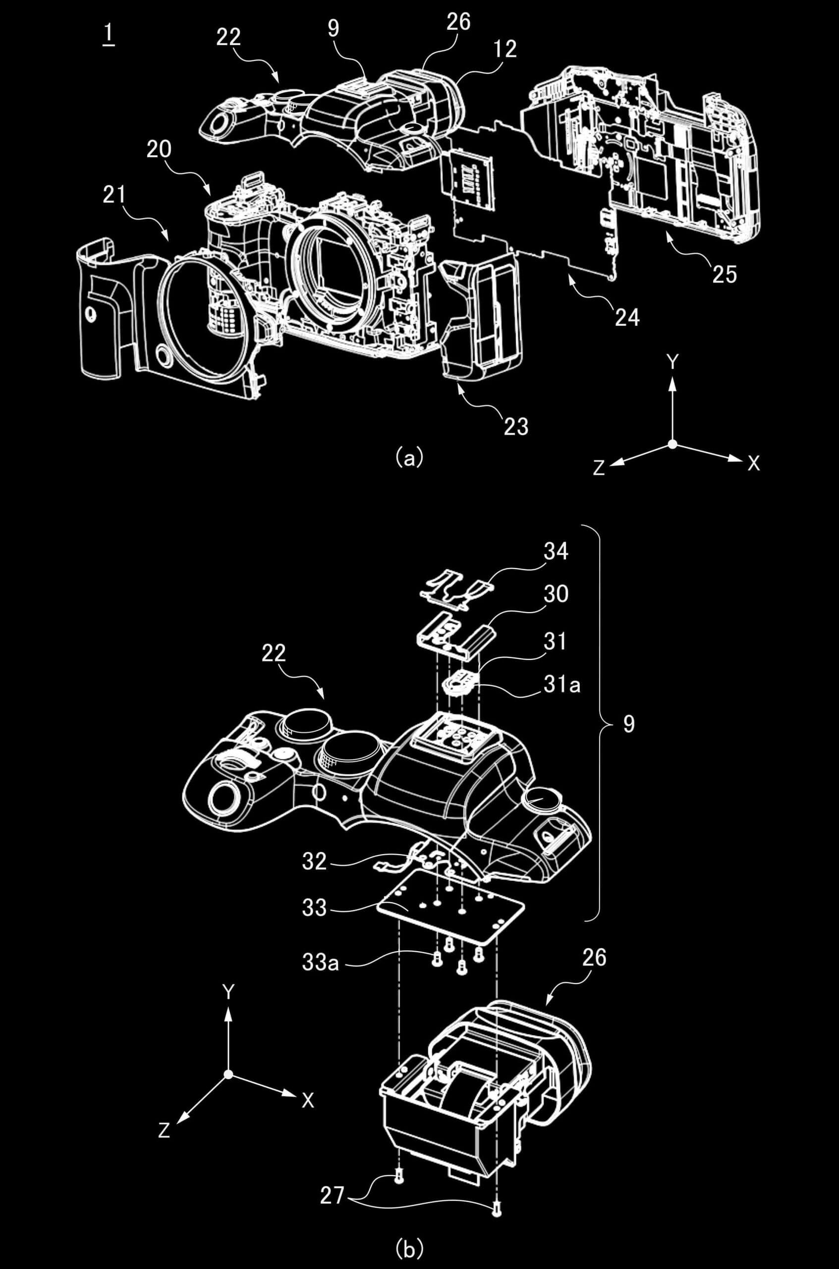patentevftilt03 scaled - Canon patents a built-in tilting viewfinder
