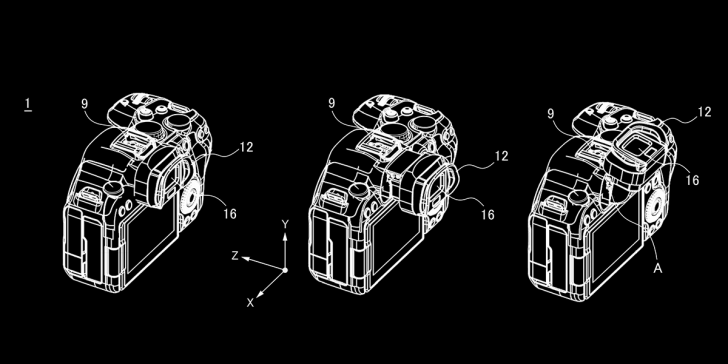 patenttiltevf 728x364 - Canon patents a built-in tilting viewfinder