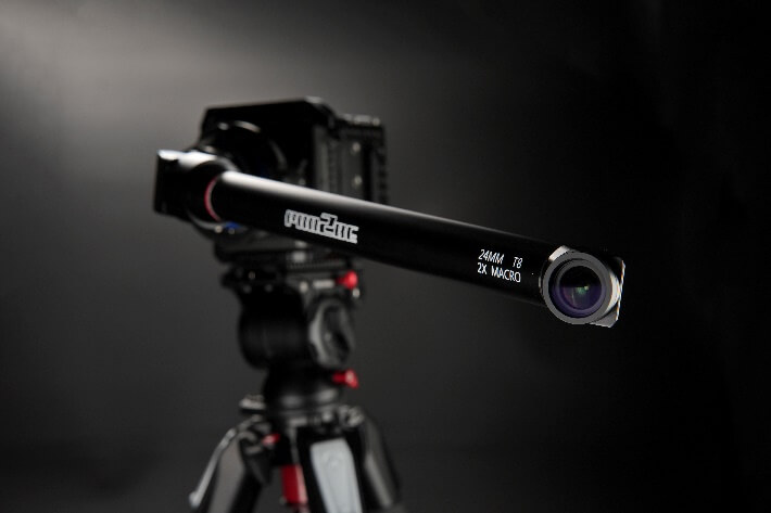 a camera on a tripod description automatically ge - Venus Optics launches the Laowa 24mm T8 2X Macro Pro2be series of Cinema Lenses