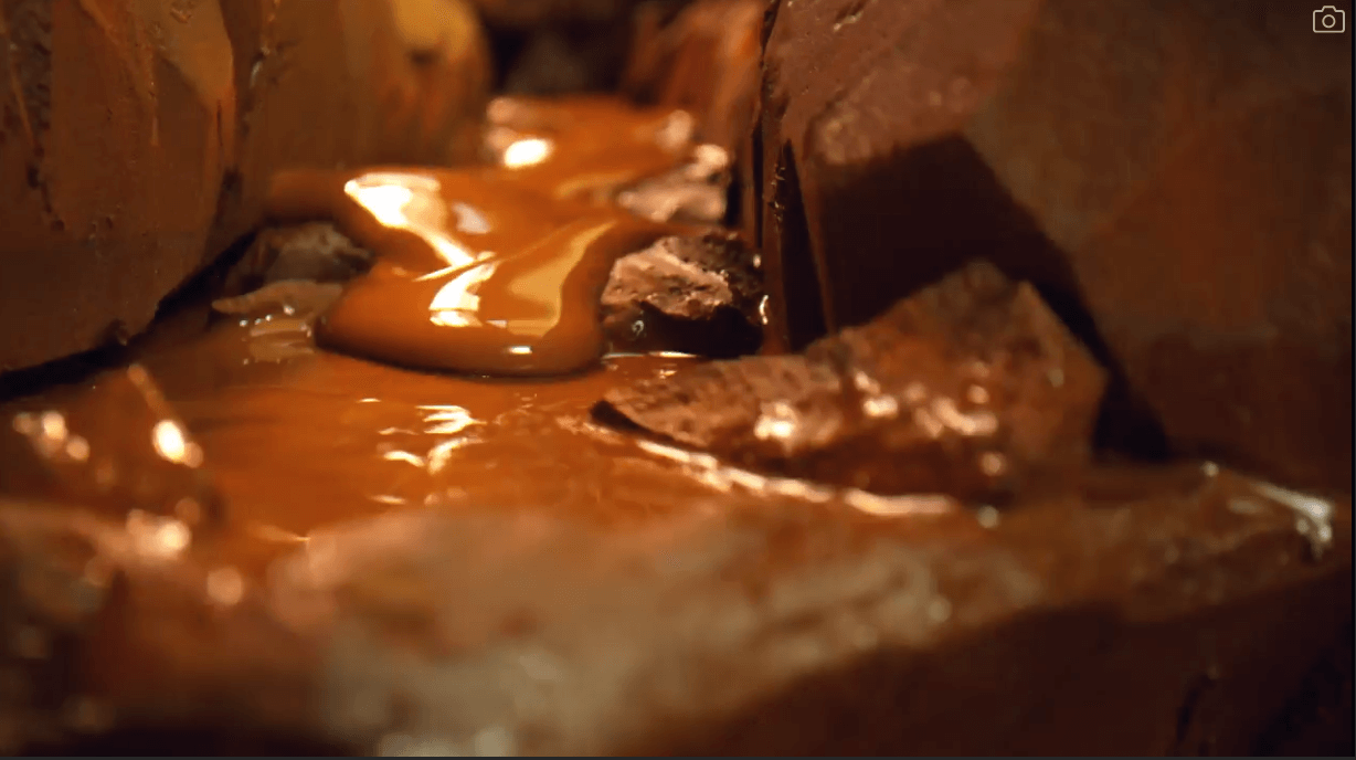 A close up of a liquid Description automatically generated