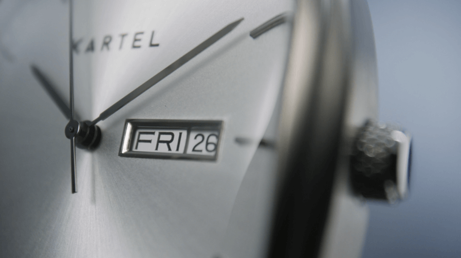 Close-up of a watch face Description automatically generated