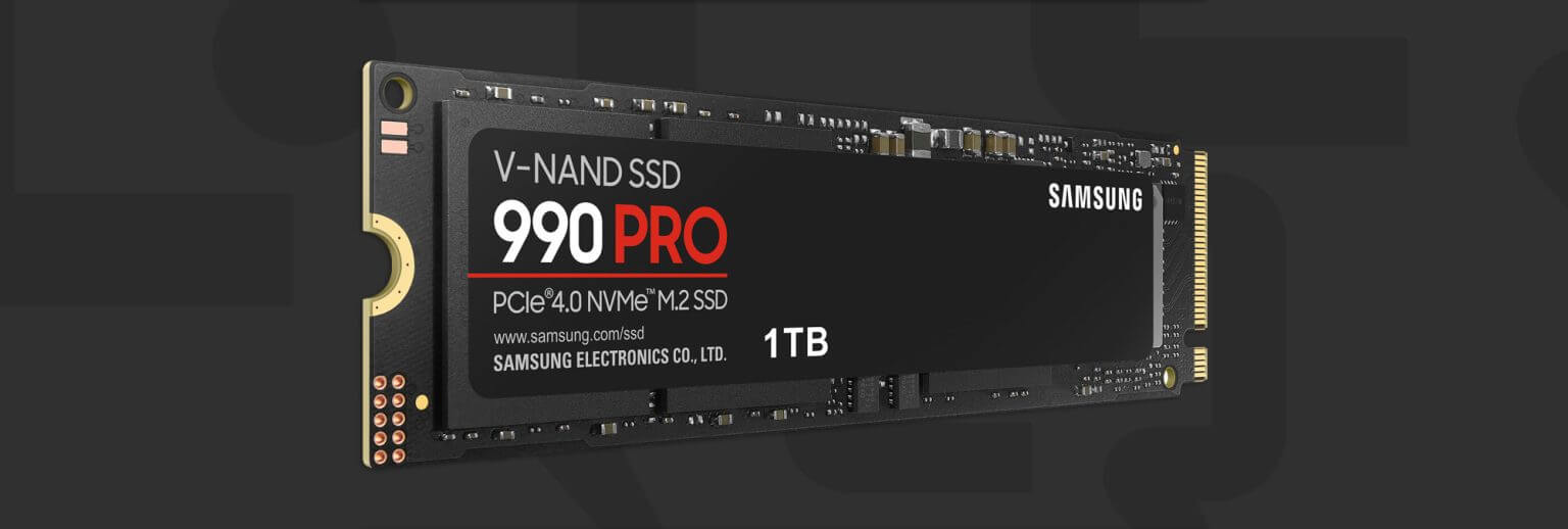 samsungpro9901tb 1536x518 - Samsung 1TB 990 PRO PCIe 4.0 x4 M.2 Internal SSD $69 (Reg $119)