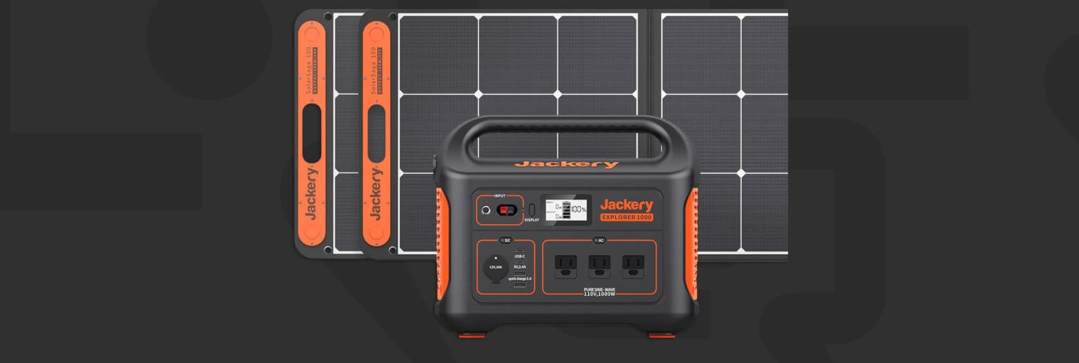 jackerysolarheader 1536x518 - Save up to 40% off Jackery Portable Solar Generators via Amazon