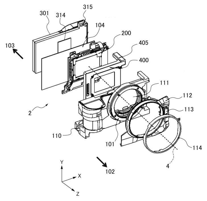 Canon Patent Application: Active Cooling of a Small R5 C-Like Camera with IBIS JPA 505166831 i 000006 728x708 - Canon Patent Application: Active Cooling of a Small R5 C-Like Camera with IBIS