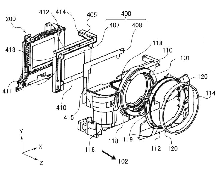 Canon Patent Application: Active Cooling of a Small R5 C-Like Camera with IBIS JPA 505166831 i 000009 728x576 - Canon Patent Application: Active Cooling of a Small R5 C-Like Camera with IBIS