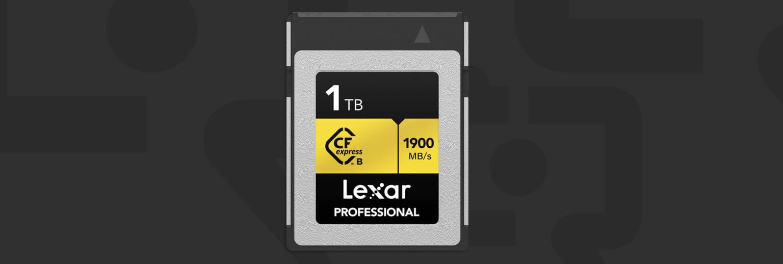 lexar1tbcfebheader 1536x518 - Lexar GOLD 1TB Professional CFexpress Type B $299 (Reg $469)