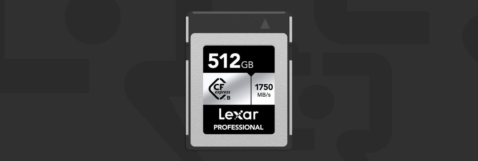lexarcfeb512 1536x518 - Lexar 512GB Professional CFexpress Type B SILVER $129 (Reg $169)