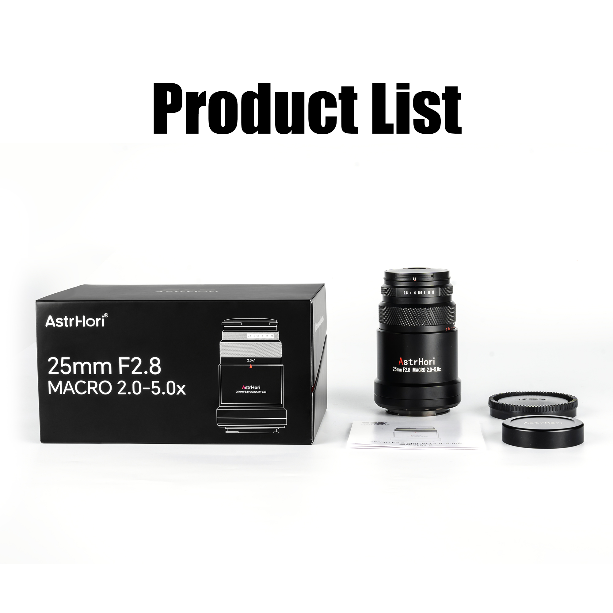 25mmF2.8 List - AstrHori to launch RF 25mm f/2.8 2x-5x Macro Lens for $249