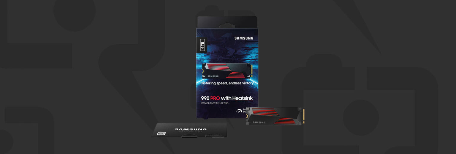 SAMSUNG 990 PRO Heatsink SSD 4TB $290 (Reg  $480)