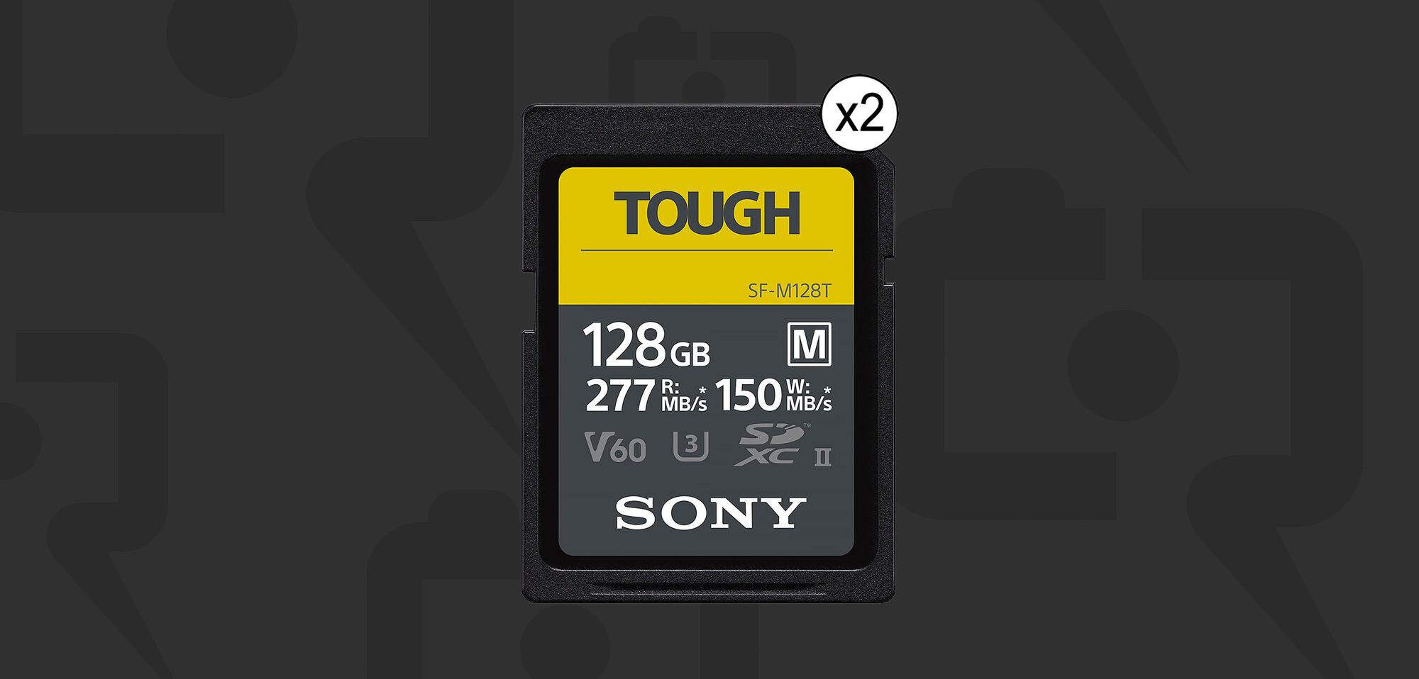 Sony SFG128T/T1 128GB SDXC UHS II TOUGH G Series Memory Card