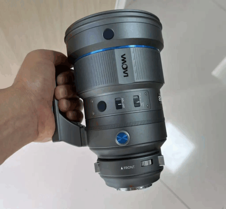 Rumored image of the Laowa 200mm F2