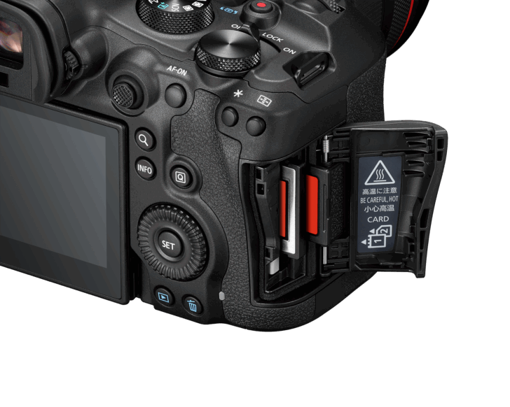Canon EOS R6 Mark III Card Slots