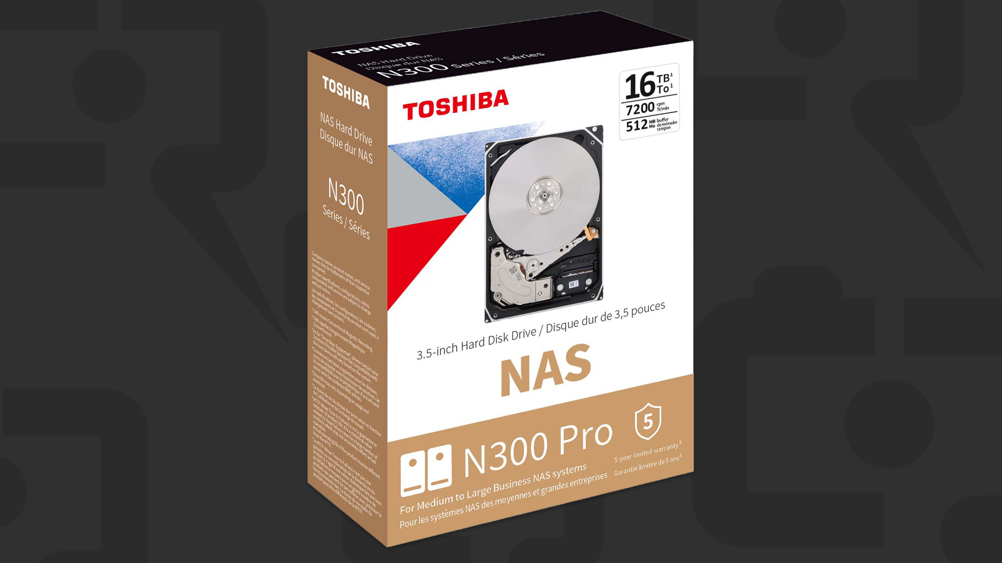 TOSHIBA 16TB HDD ×2台セット（NAS使用・3か月稼働） TOSHIBA 16TB HDD ×2台セット（NAS使用・3か月稼働） TOSHIBA 16TB HDD