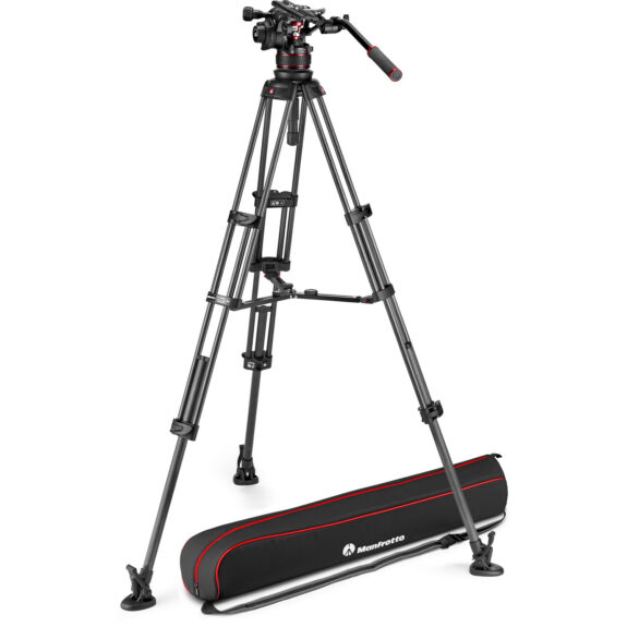 Manfrotto 612 Nitrotech Fluid Video Head and Carbon Fiber Twin Leg Tripod $699 (Reg $1799)